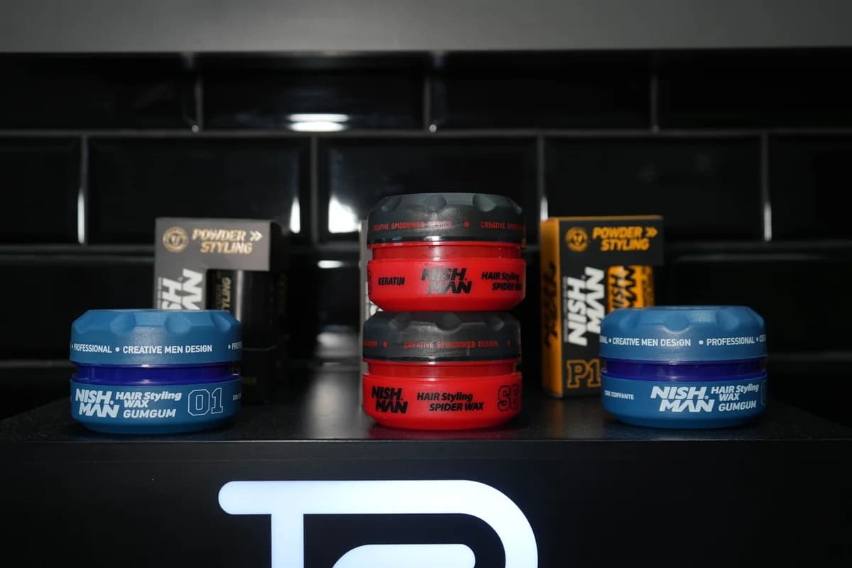 Ceras Nishman Gumgum 01 y Spider Wax S6 en La Barbiére